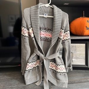 Janie and Jack preppy belted cardigan size 5 t